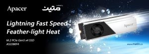 عرضه ی SSD AS2280F4 Gen5 x4  با بیش از ۲۵٪ قدرت خنک کنندگی بیشتر، توسط شرکت اپیسر