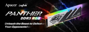 تجربه ی عملکرد فوق العاده و تسلط بر بازی، با PANTHER RGB DDR5 تولید شرکت اپیسر