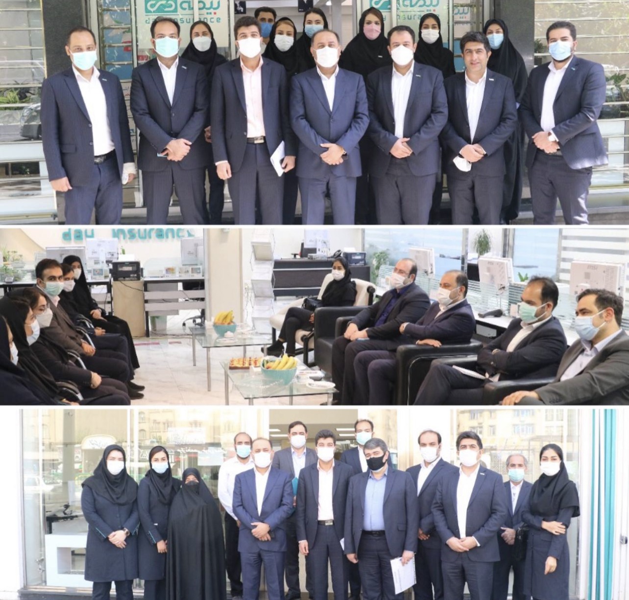 بازدید مدیرعامل شرکت بیمه دی از شعب تهران